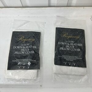 Regency By Globe Down And Feather Proof - 2 Standard Pillow Cases White Cotton